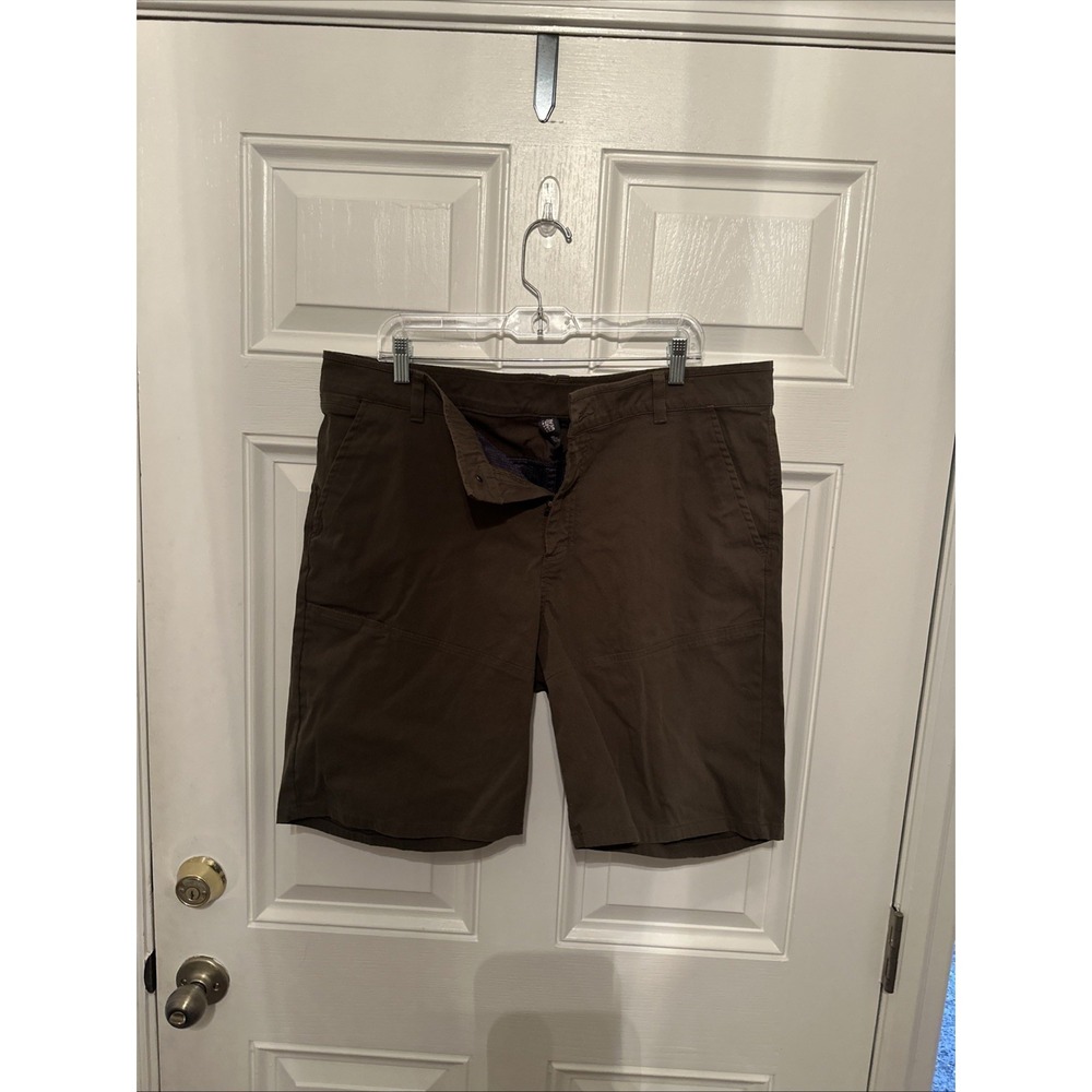 Mountain Hardwear Mens Hiking Shorts Size 38 Olive Green Outdoor Trail Travel